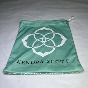 Kendra Scott Turquoise Blue Jewelry Dust Bag Pouch Drawstring‎ Organizer Travel